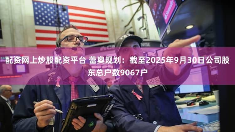 配资网上炒股配资平台 蕾奥规划:截至2025年9月30日公司股东总户数9067户
