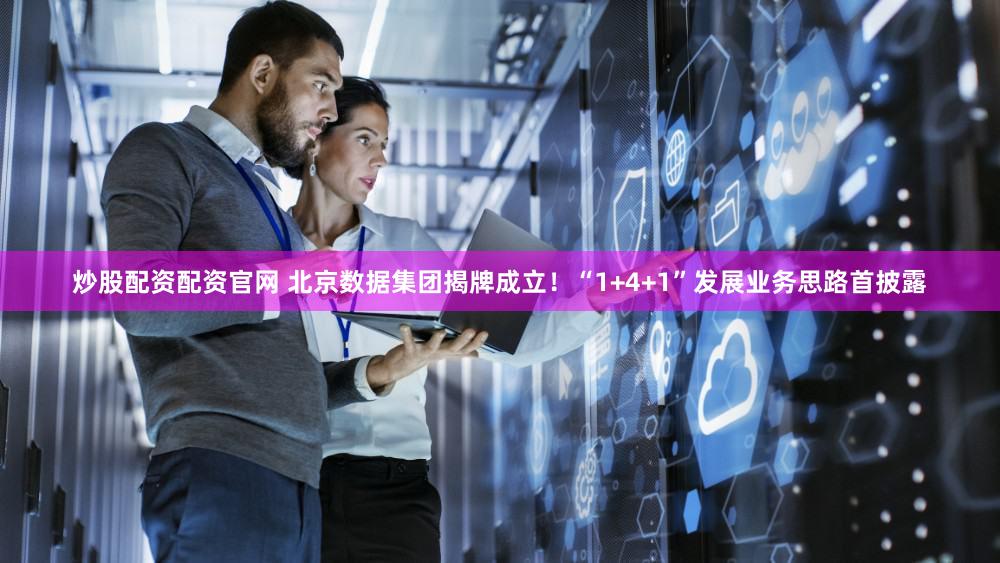 炒股配资配资官网 北京数据集团揭牌成立！“1+4+1”发展业务思路首披露