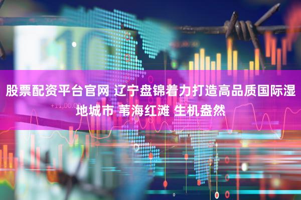 股票配资平台官网 辽宁盘锦着力打造高品质国际湿地城市 苇海红滩 生机盎然